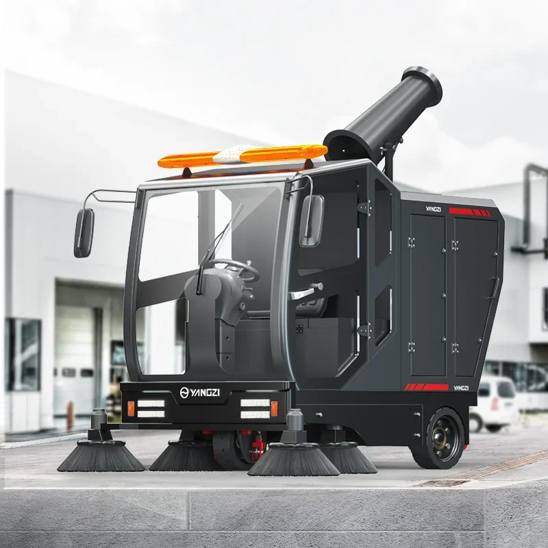 Outdoor New Convenient Cleaning Car Electric Automatic Ride On Industrial Street Sweeper Cleaning Machine For Parking Lot