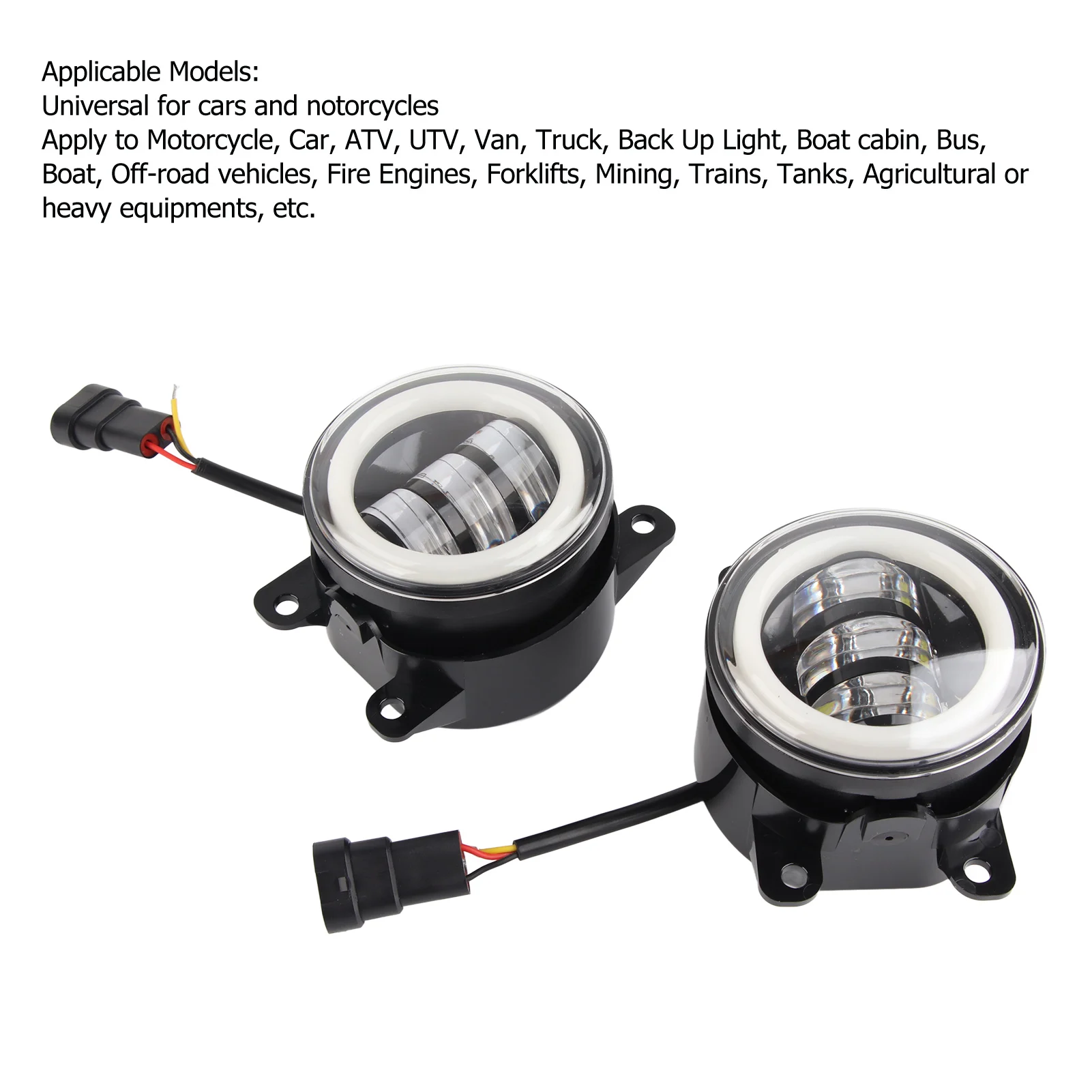 3.5in Fog Spotlight Super Bright Driving Fog Lamp  for Cars and Motorcycles Driving Light Fog Spotlight Led Fog Light