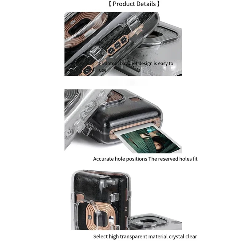 New Transparent Crystal PVC Protective Case Protector Instant Camera Storage Bag Cover For Fujifilm Instax Mini Liplay-ABIU