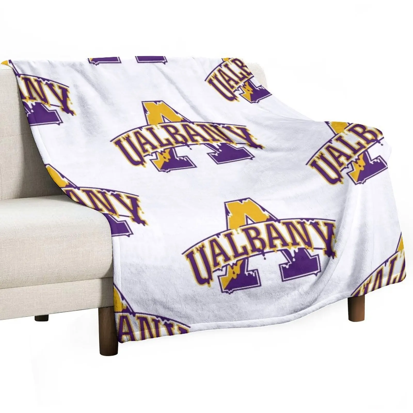 

University at Albany dripping logo Throw Blanket Decorative Beds Large halloween for sofa Blankets