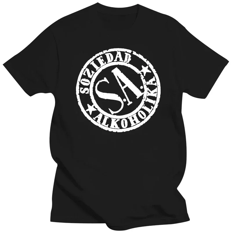 

100% Cotton Printing tee Short Sleeve Soziedad alkoholika black harajukkuu streetweaarr graphic oversized vintage t shirt