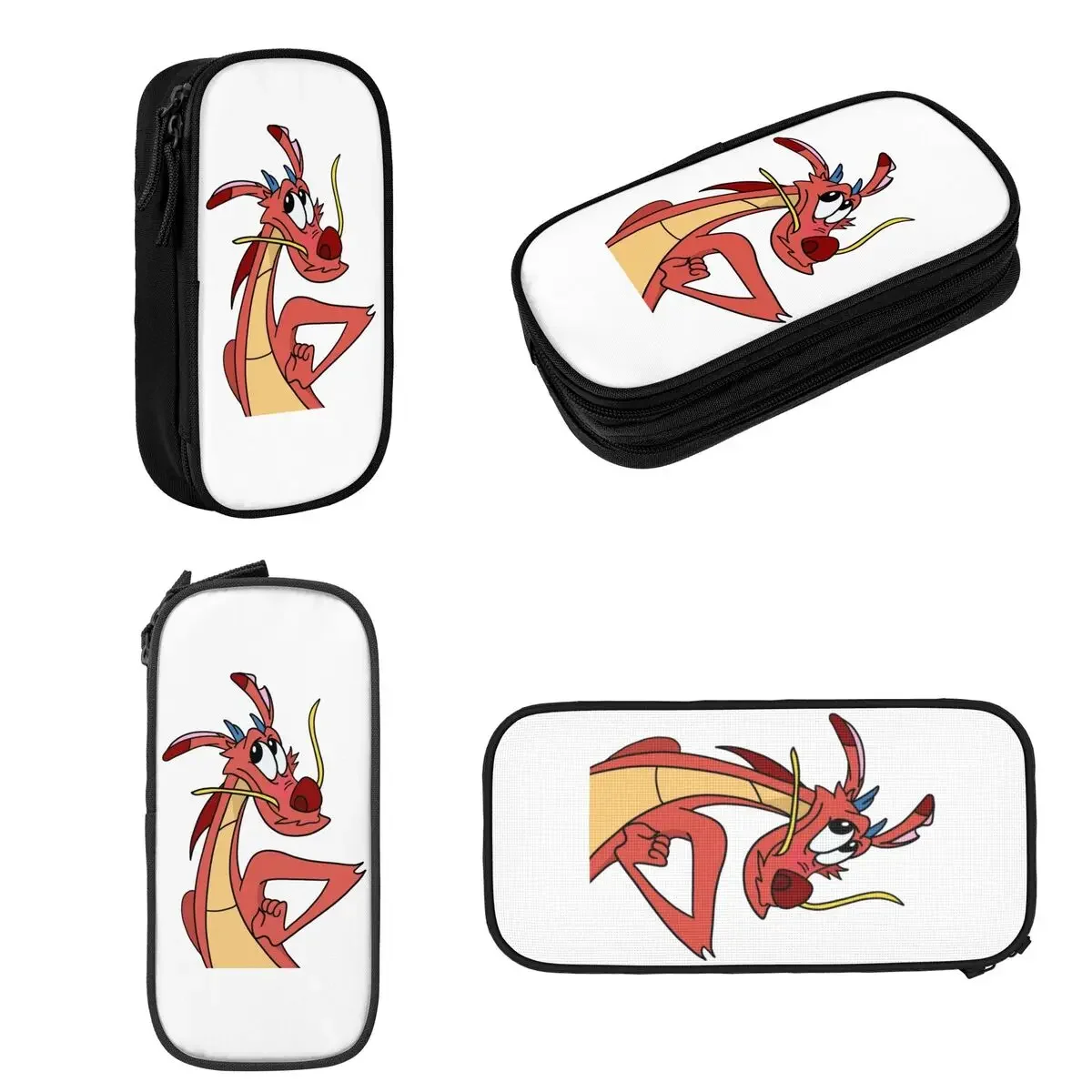 Mushu From Mulan Pencil Cases Large Capacity Pen Bags Pen Box Pencil Pouch For Boys Girls Students Stationery School Office