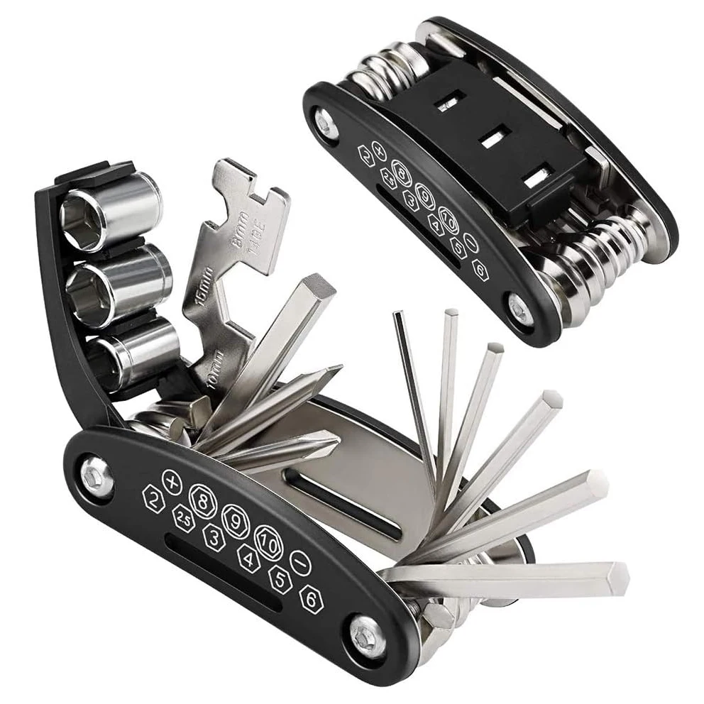 Multi-Purpose Folding Screwdriver Motorcycle Bicycle Repair Tools Hexagonal Wrench Pocket Tool Portable Multi-Purpose Tools