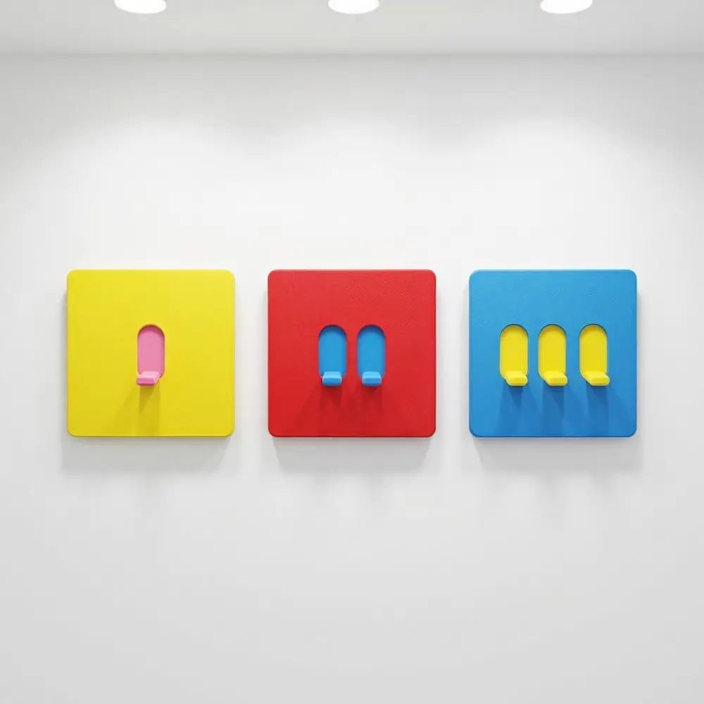 1/2/3 Gang Light Switch Cover 3D Printed Retro Vintage Joystick Switch Stickers 86 Type Removable Console-shaped Switch Cover