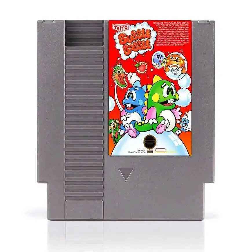 Gran Oferta: Tarjeta de Juego Personalizada de 72 Pines, Serie Snow Brothers/Bubble Bobble/Megaman, Color Gris, para Consolas de 8 Bits, Versiones NTSC y PAL