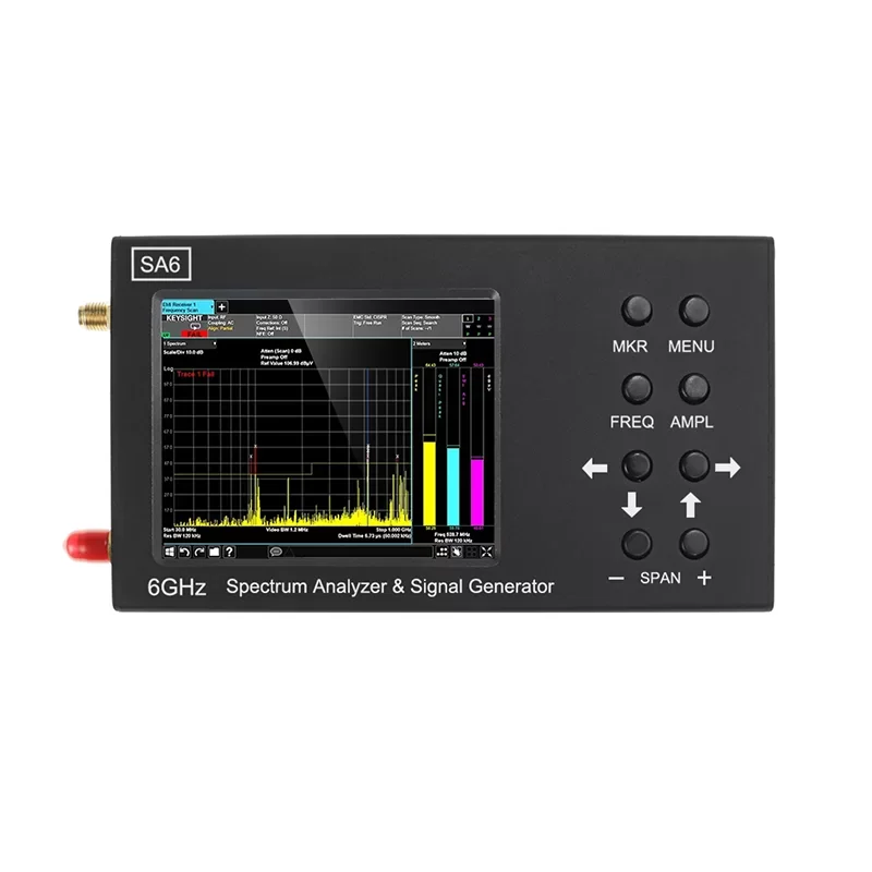 Analyseur et générateur de signal sans fil 6G, Wi-Fi, petit analyseur amélioré, compteur de signal de laboratoire CDMA, 35-6200m, 3.2 pouces