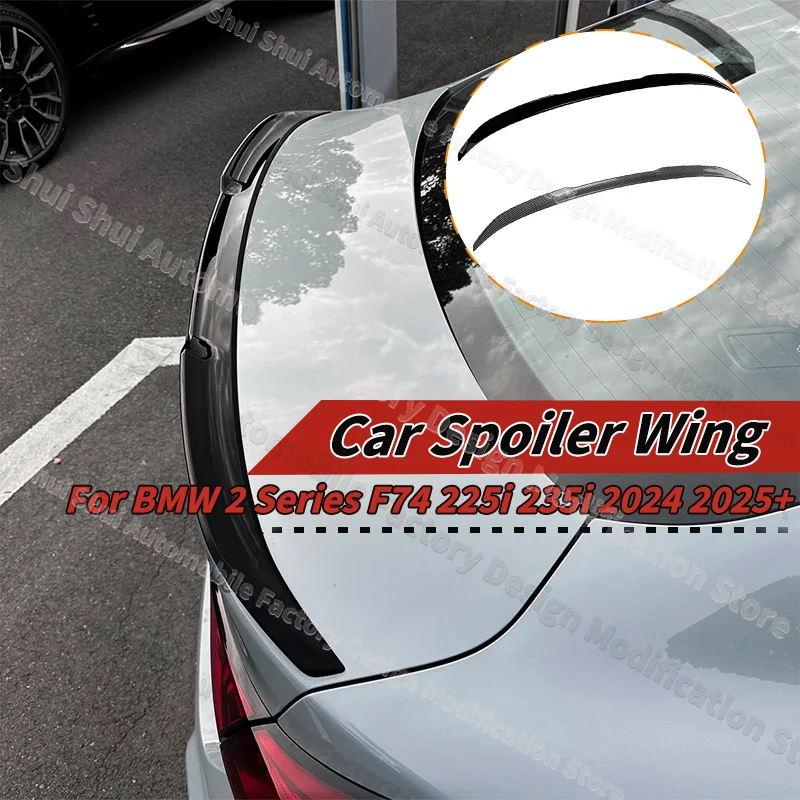 

Задняя губа багажника для BMW 2 серии F74 225i 235i 2024 2025+ Автомобильный спойлер с хвостовым плавником, крышка крыла, внешнее украшение, обвесы