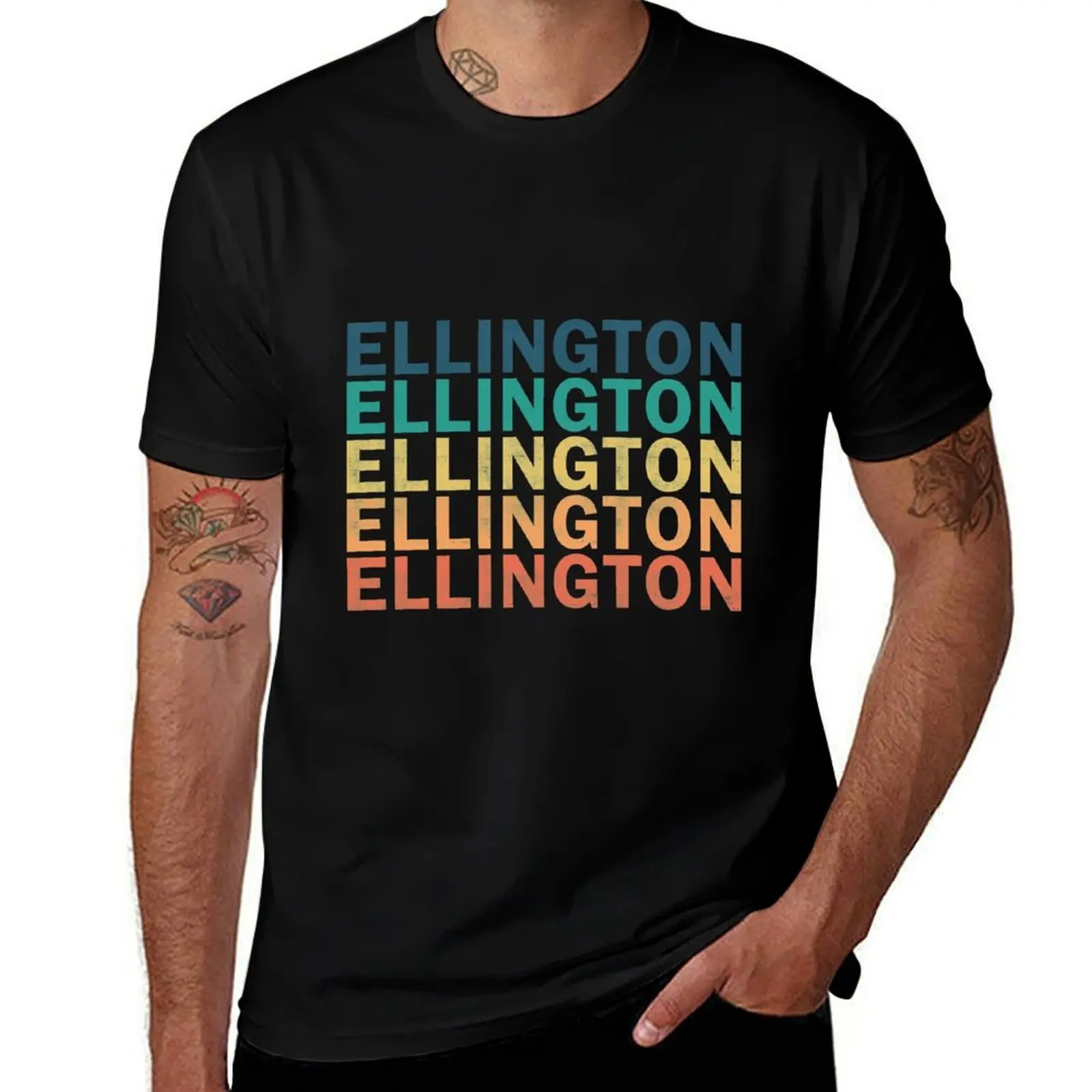 

vintage graphic Vintage Tee T-Shirt Ellington Gift Name t shirts for T Ellington Retro - Item Name man Shirt Ellington