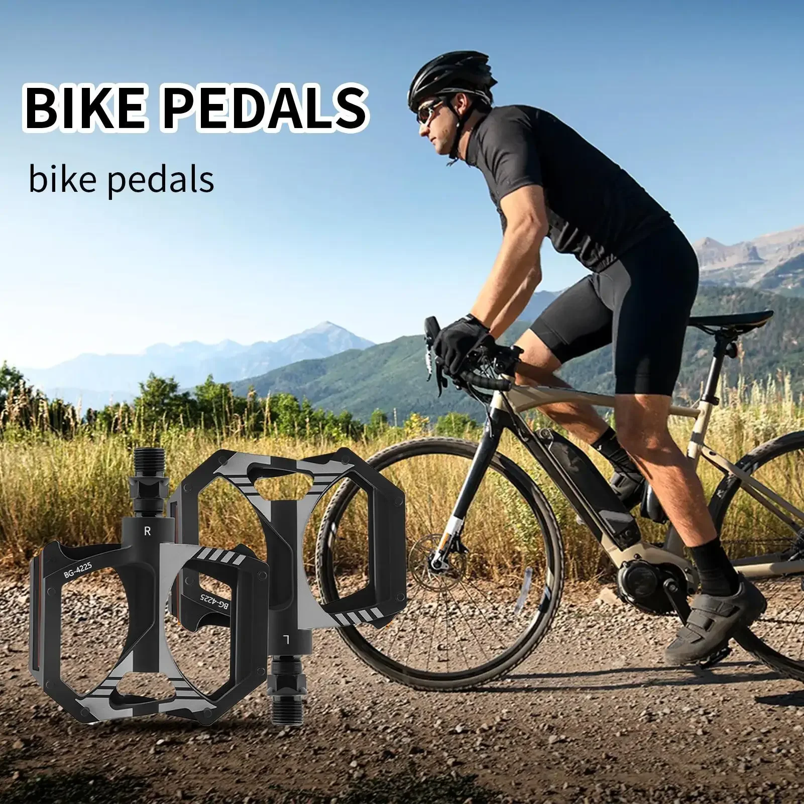 

Anti-Slip Replacement Pedals for Road Bikes: 2 Sealed Bearings Design, Suitable for Adult Mountain/Road Bicycles