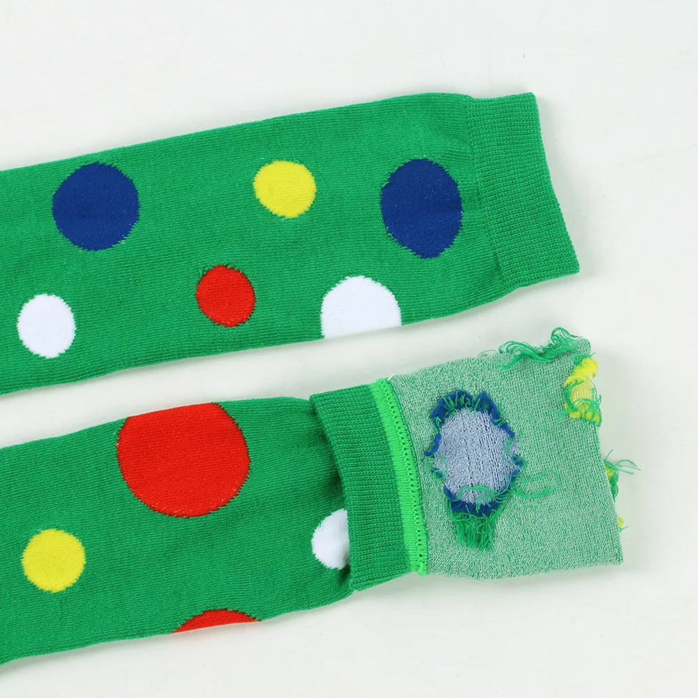 Große gepunktete Strümpfe für Damen, über Knie, hohe lange Socken, bunter Kuh-Druck, Anime-Performance, Cosplay-Requisiten, Party, Festival, Geschenke – Detail 6
