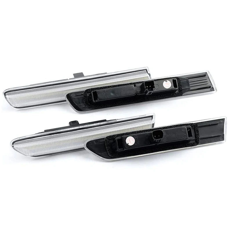 4個/セット クリアレンズ ホワイト フロント リア フルLED サイドマーカーライト フェンダー ターンシグナルランプ インジケーター アキュラTL 2004-2008年式対応