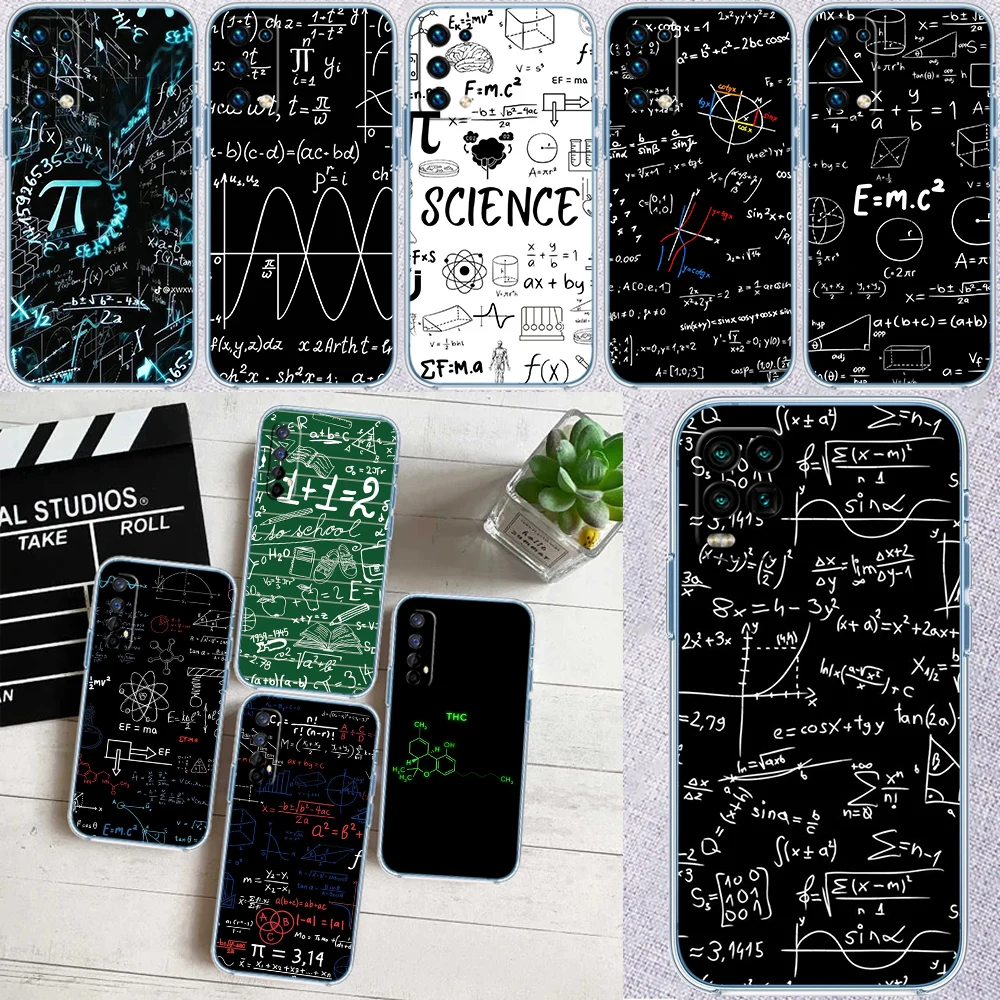 Funda para Teléfono con Diseño de Fórmula Matemática Química TR59 para Motorola G40 G04 G05 One Ace Action Fusion + Plus Hyper Macro Vision Zoom