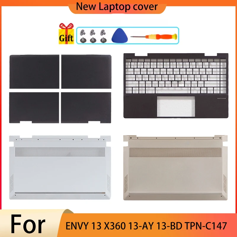 

Replace Laptop Case For ENVY 13 X360 13-AY 13-BD TPN-C147 LCD Back Cover Front Bezel Palmrest Bottom Case
