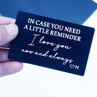 Wallet Insert Card Gifts for Him Men Husband Valentine From Wife Girlfriend Boyfriend Anniversary Birthday Gift for Groom Fiance