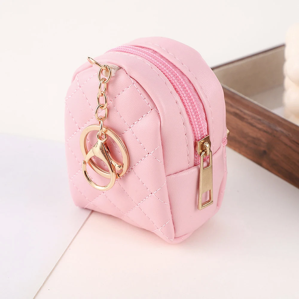 Mini Custom Name Coin Purse Personalized Name Keychain Laser Engraving Key Chain Gift PU Leather Customized Name Storage Bag view 5