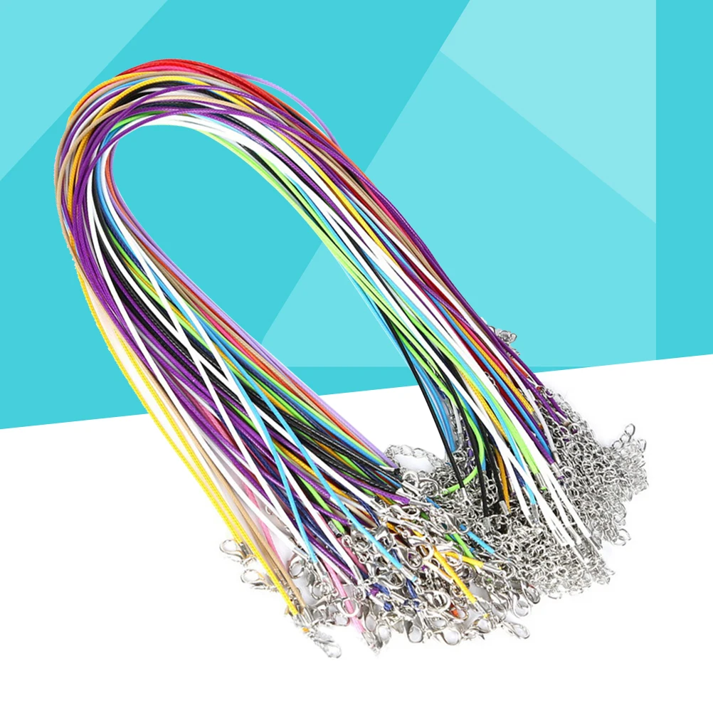 

10 Pcs Wax Rope Necklace Jewelry Cord for Bracelets Prevent Allergy Waxed Beading Thread Making Weaving Supplies