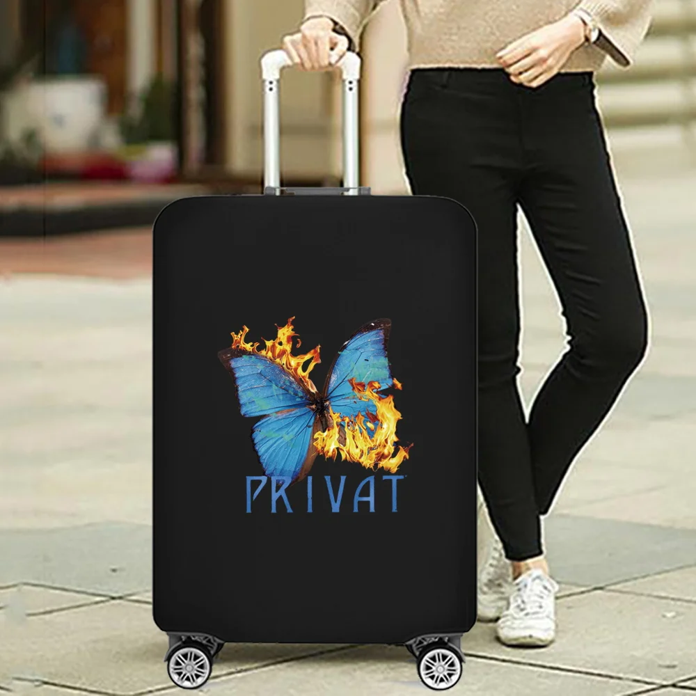 Fashion Travel Suitcase Luggage Cover for 18-32 Inch Stretchy Protective Covers Butterfly Print Traveling Accessories Necessary