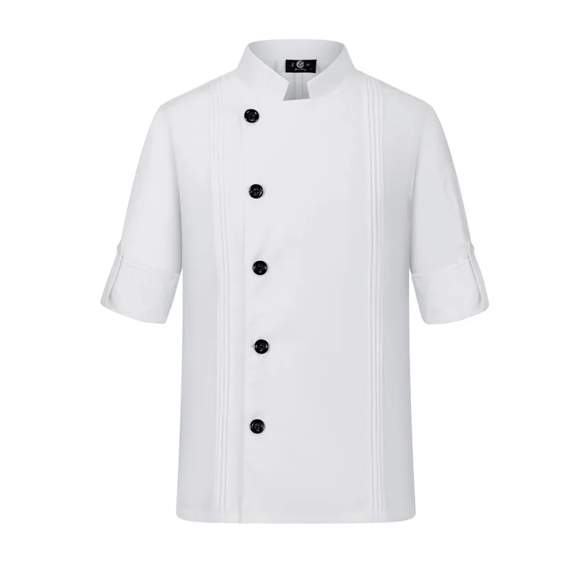 Ropa de otoño e invierno para Catering, restaurante, cantina, cocina, manga corta, fabricante de pasteles, ropa de trabajo, panadería, pastelería, Chef, Unif