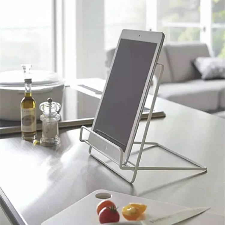 Household Iron Foldable Desktop Bookshelf Multifunctional Storage Shelf Tablet Magazine Reading Display Stand For Home Desk Stud