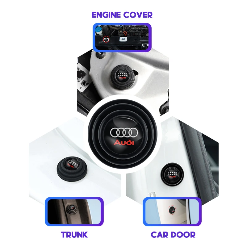 Coussretours anti-choc pour porte de voiture, joint de planche anti-bruit, intérieur automatique pour Audi A8, Q1, Q2, Q3, Q4, Q5, Q6, Q7, Q8, A1,