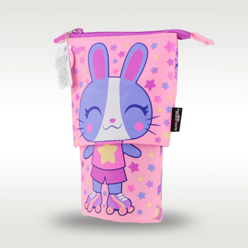 Australia Smiggle Original Hot Selling Pencil Case Student Cool Pencil Case Girl Cute Pink Purple Rabbit Large Capacity Tote Bag