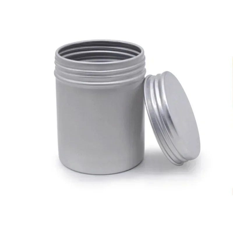 12/24/48 Chiếc Nhôm Tín Hũ 80Ml Kim Loại Tặng Bao Bì Hộp Bảo Quản Trống Nến Hũ Với nắp Đậy Hộp Đựng Mỹ Phẩm Bộ Du Lịch