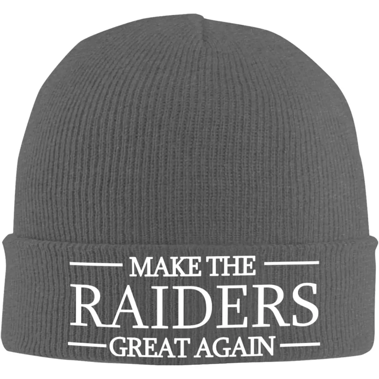 

Make The Raiders Great Again Beanie Men Slouchy Knit Skull Cap Warm Hats Guys Women Winter Beanie Hat Cuffed Caps