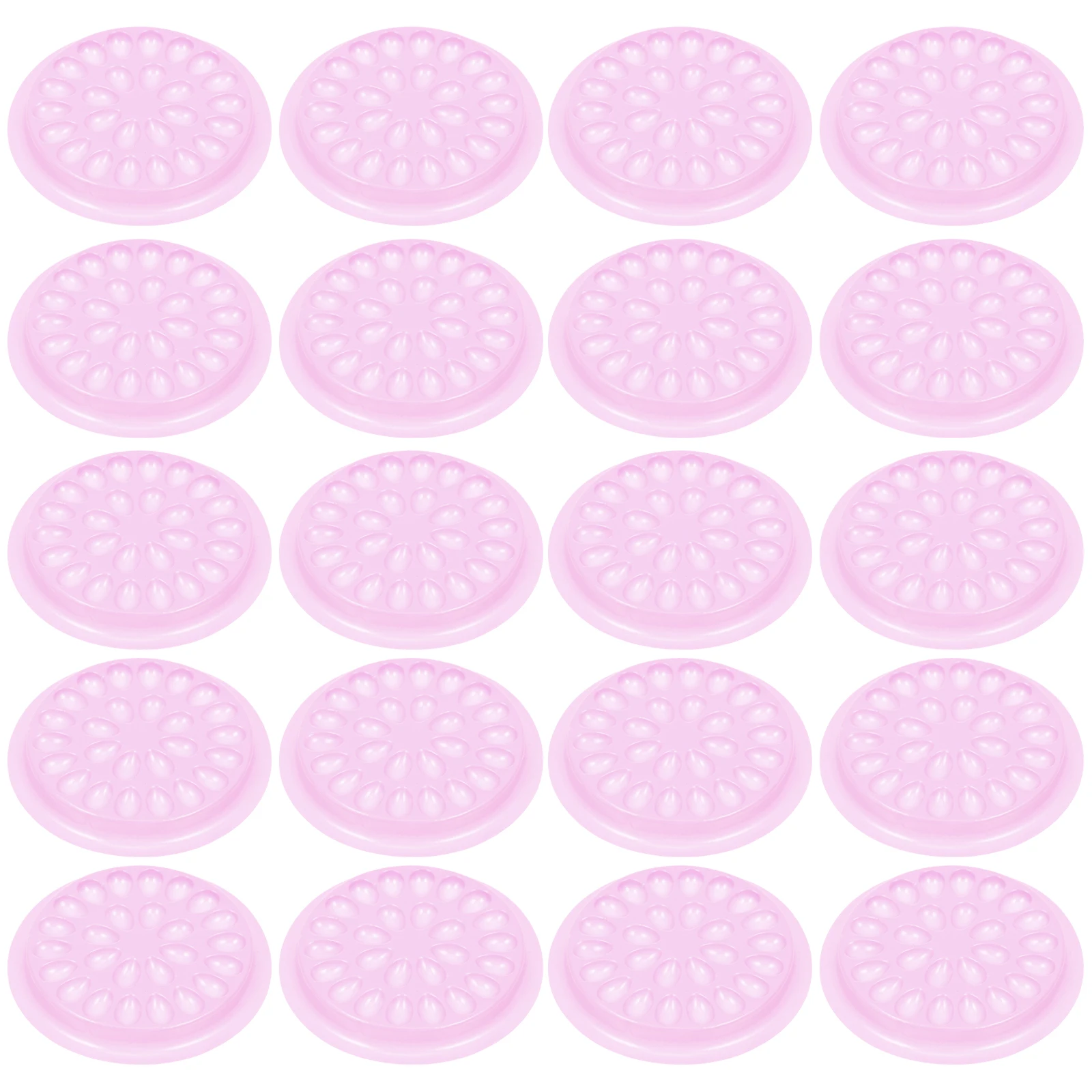 

100 Pcs Eyelash Glue Spacer PVC Plates Grafting Holder Tools Supply Delay Planting Sticking Tray Mat