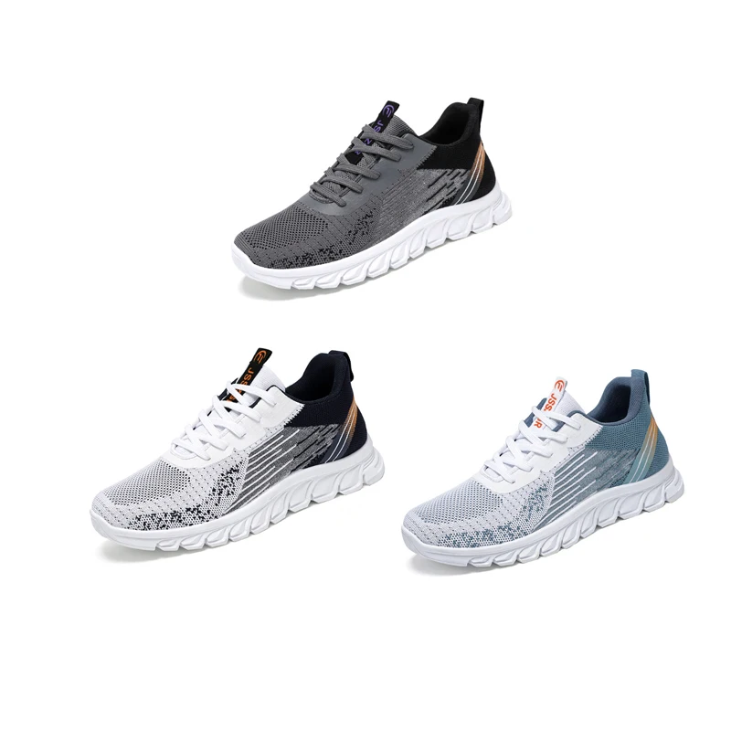 

Oulylan Lightweight Casual Gym Athletic Trainers Jogging Tennis Shoes Mens Running Shoes Breathable Knit Sport Sneakers Cushion