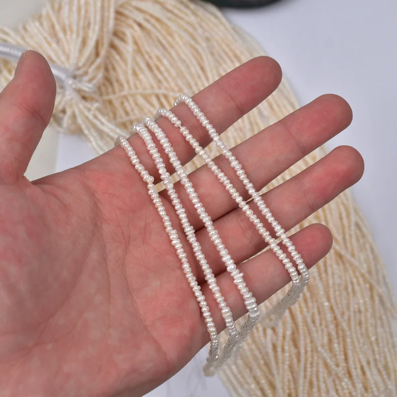 

Mini3mmHigh-Light Small Flat Beads Irregular Flat Pieces Natural Freshwater PearlsdiyNecklace Small Pearl Wholesale