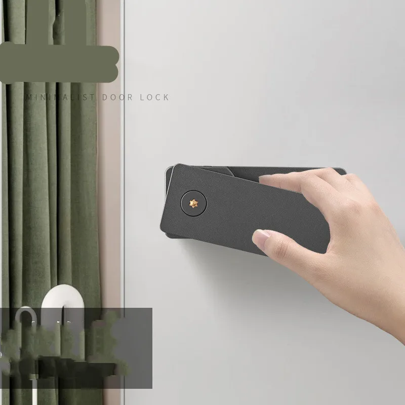 Magnetic Suction Minimalist Silent Ecological Indoor Door Lock Bedroom Silent Handle