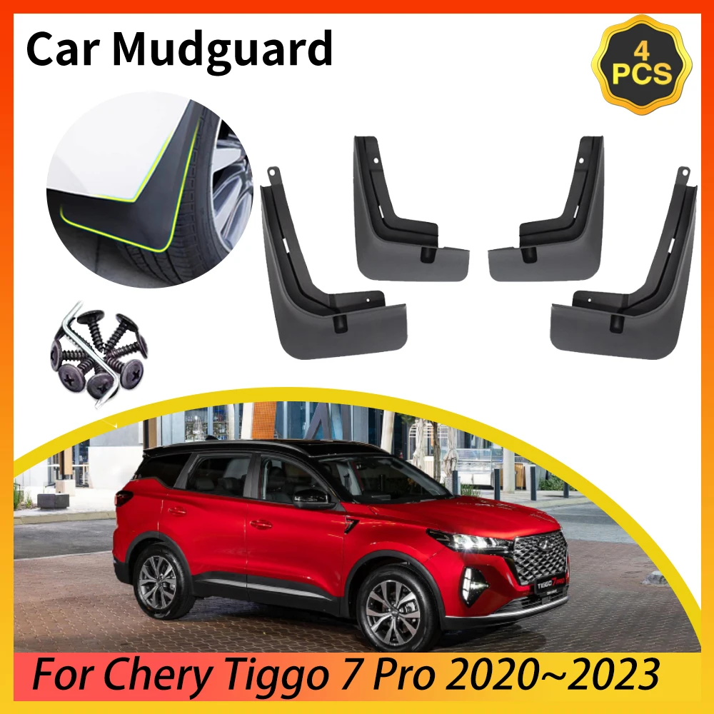 

Car Mudguards for Chery Tiggo 7 Pro MK2 2020 2021 2022 2023 Accessories Anti-splash Front Rear Mud Flap Protection Splash Fender