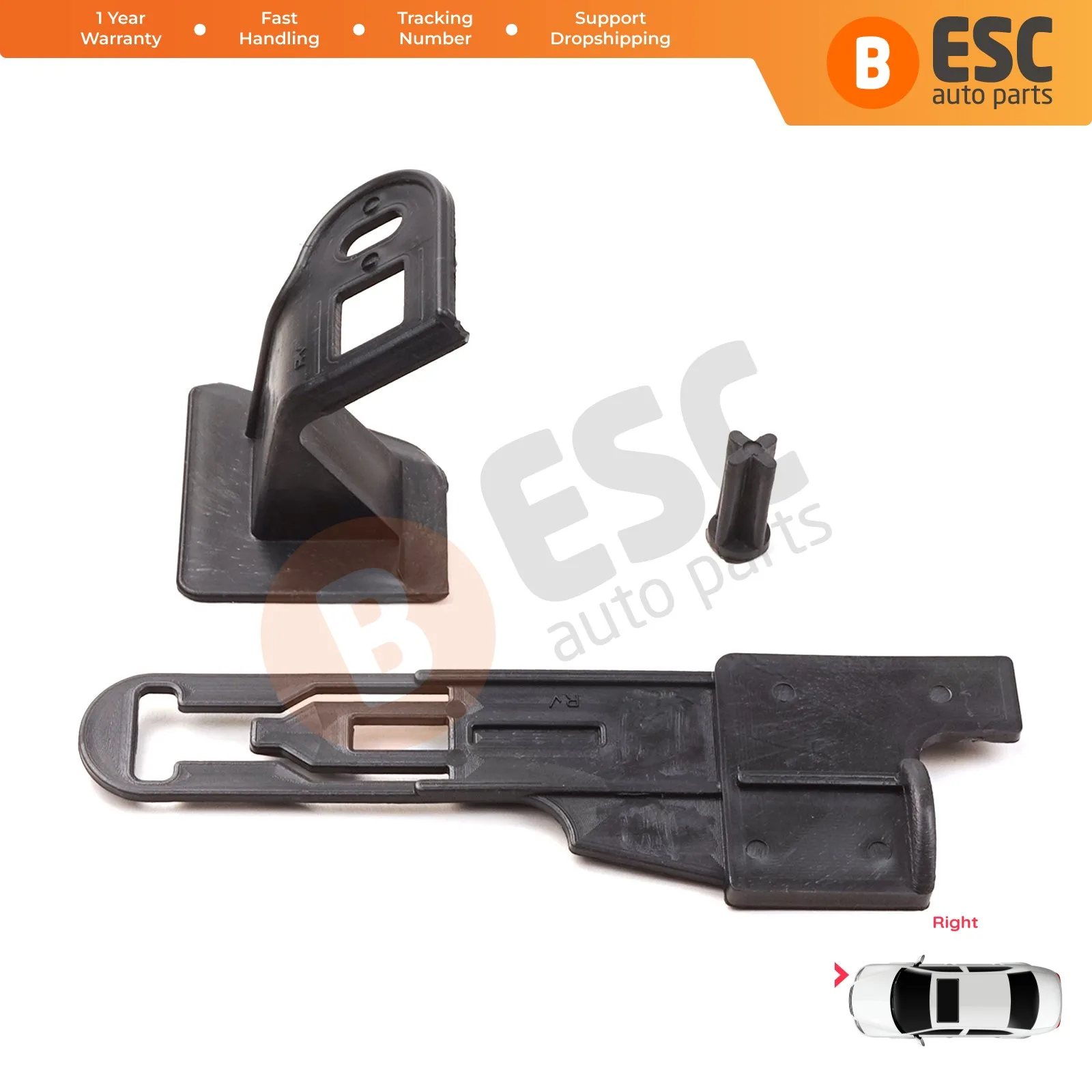 EHL15 Headlight Headlamp Housing Repair Mount Holder Bracket Tab Clips Kit Right for Renault Fluence L30 2009-2020 260601089R