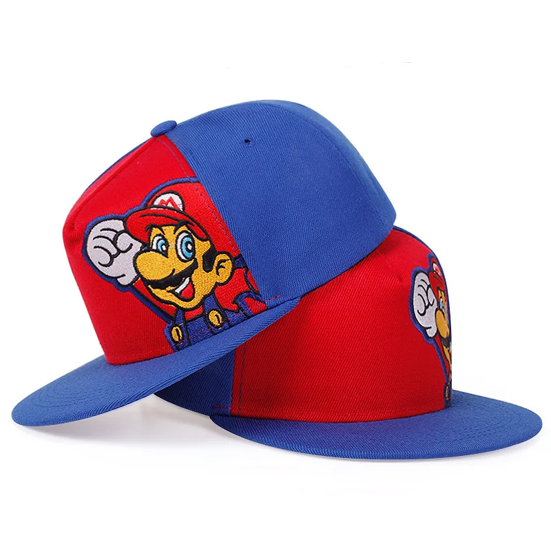 Super Mario Bros Baseball Cap Fashion Men Women Embroidery Sun Hat Cartoon Outdoor Sports Caps Casual Sunscreen Sunshade Hats