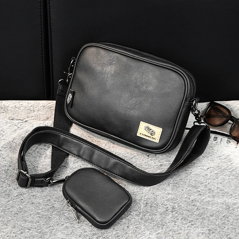 Male square satchel personality change pendant child mother bag daily commute diagonal cross female bag