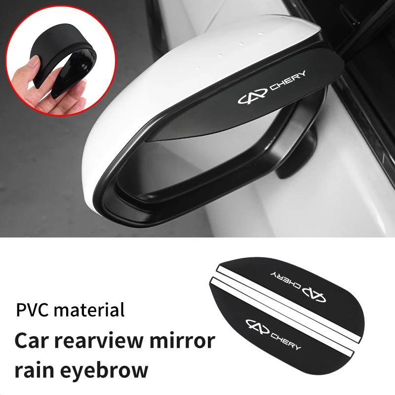 2pcs Car Mirror Rain Protector PVC Rearview Mirror Rainproof Cover For Chery Fulwin QQ Tiggo 3 5 T11 A1 A3 A5 Amulet M11 Eastar