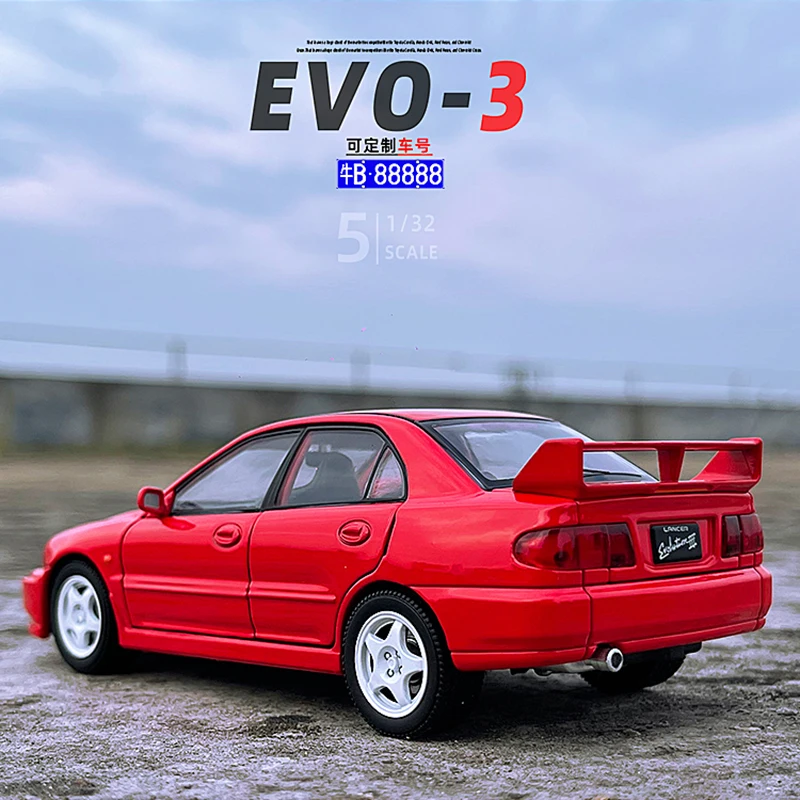 JKM-EVO نموذج سيارة معدنية قريبة للأطفال ، توجيه ضوء صوتي ، امتصاص الصدمات ، لعبة سباق ، قطع هدية ، الجيل 3rd ، 1 ، 32