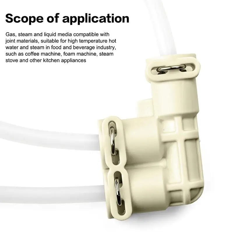 Automatic Coffee Machine Steam Connector F-Shaped Joint High Compatibility Quick Assembly Ideal for Cafe Use