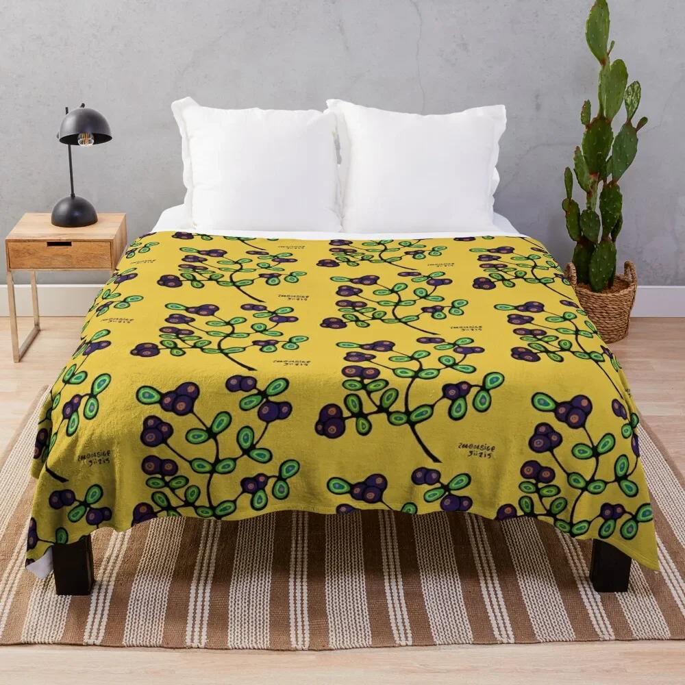 

NDN yellow Throw Blanket Thin Plush Thermals For Travel Flannel Blankets