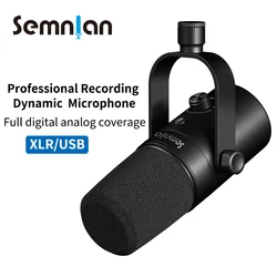 Semnlan Dynamische Microfoon Xlr/Usb Online Game Streaming Podcast Live Pc Song Telefoon Opname Rgb Youtube Video Studio Mic MK-8