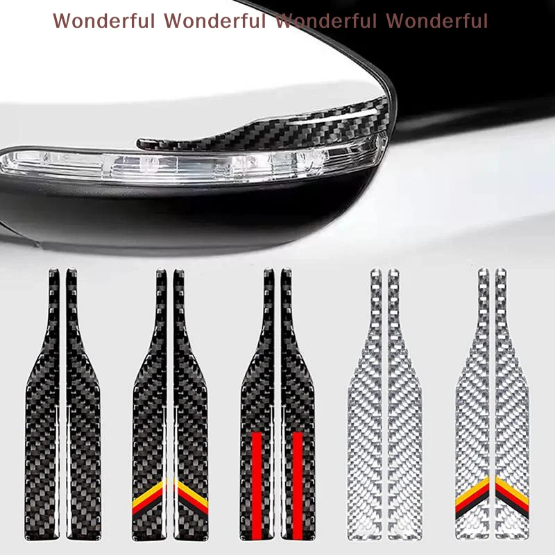 

2-Pack Car Rearview Mirror Anti-collision Strips, Reversing Mirror Anti-scratch Strips, Universal Car Stickers