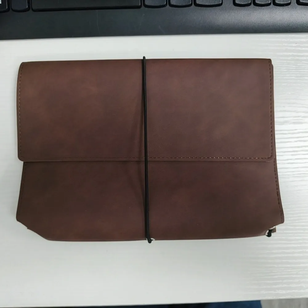 Leather Refillable Notebook Organizer Multifunctional A5 Vintage Journal Cover Portable Simple Book Protective Cover