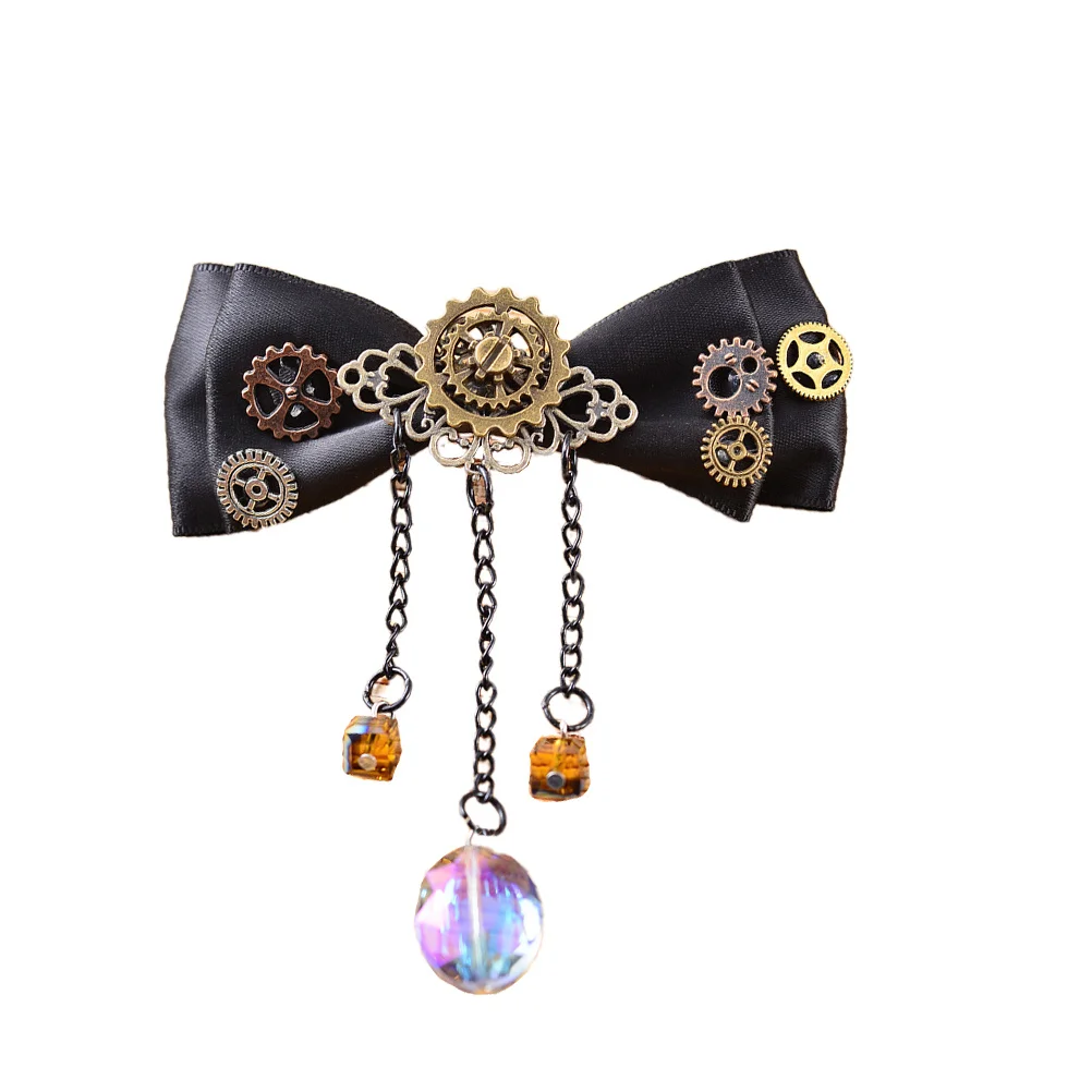 

1Pcs Bowknot Gear Hair Clip Duckbill Clamp Delicate Barrette for Festival Travel Daily Wear Comfortable Hair Accessories Women