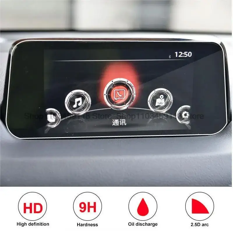 Tempered Glass Screen Protector Film For Mazda CX8 CX-8 2019 2020 Car radio GPS Navigation anti-scratch Accessories