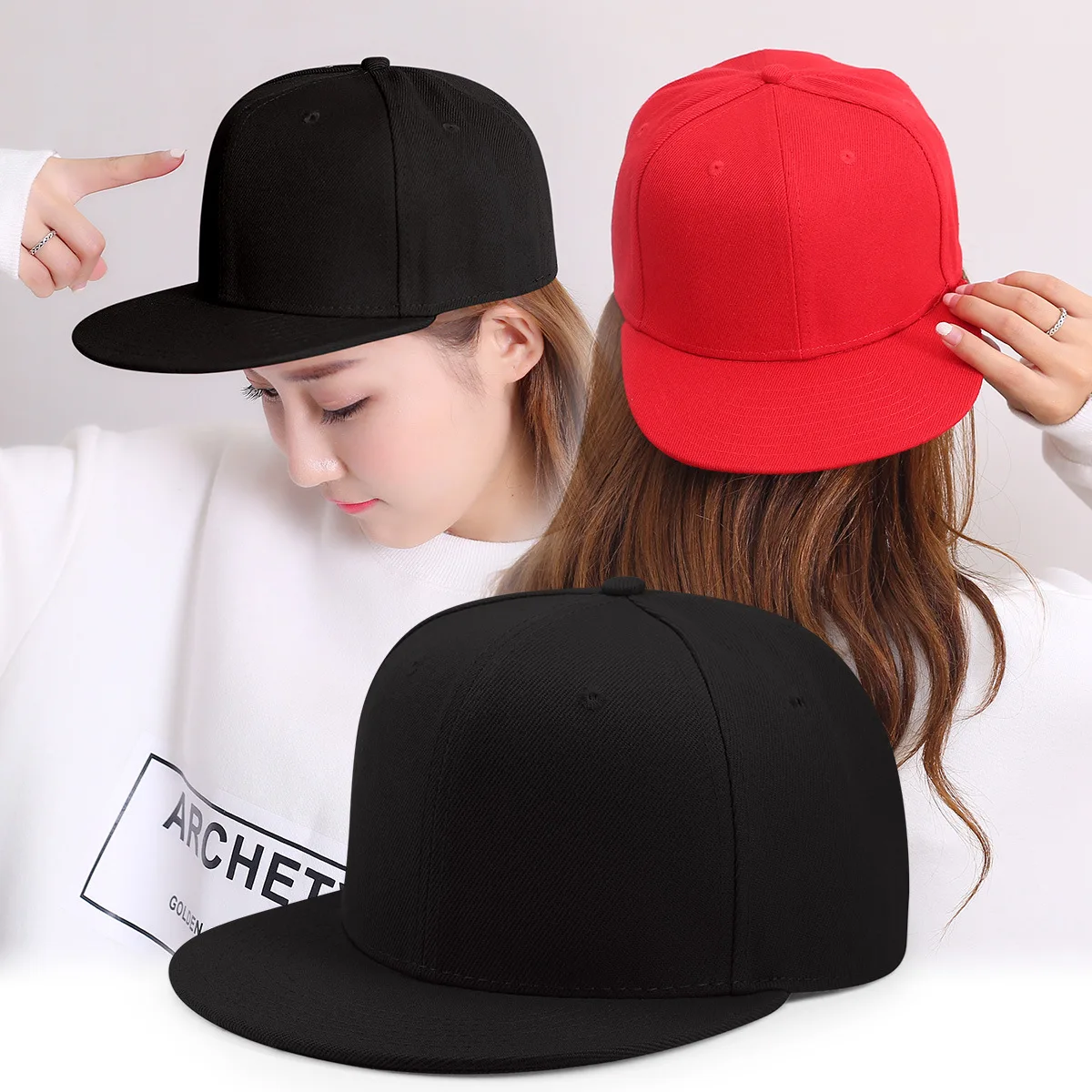 Männer Frauen Multi Farbe Baseball Kappe Schirmmütze Streetwear Hip hop Papa Hut breite Flache Krempe Snapback Hut Im Freien Sonnenhüte für erwachsene – Detail 2