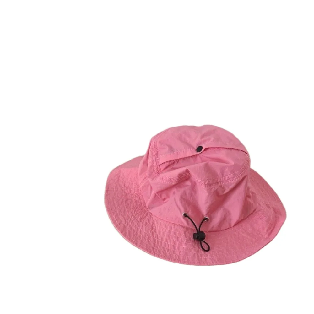 

Korean Style Baby Sun Protection Cap Candy Color Quick Dry Kids Bucket Hat Foladble Streetwear Children Fishman Hat