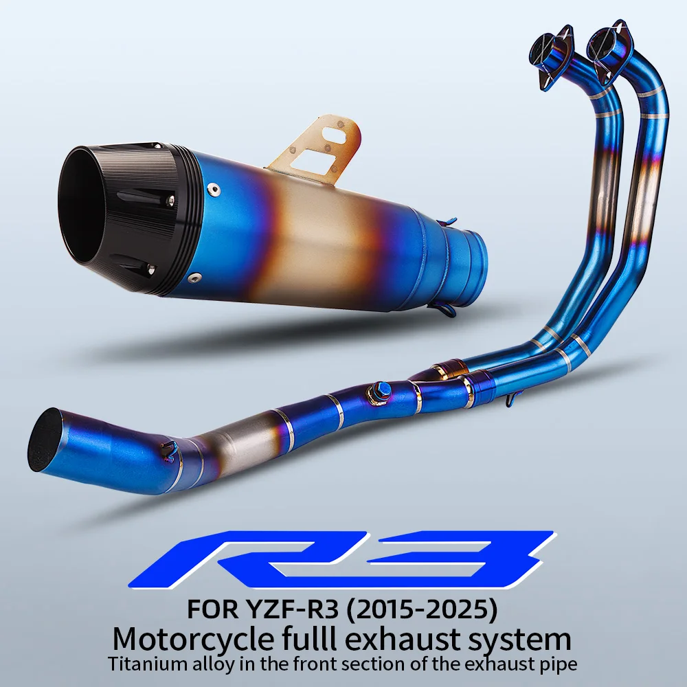 51mm Muffler Front Linkage Tube Titanium R3 R25 MT03 2015-2024 Complete Motorcycle Exhaust System New Condition
