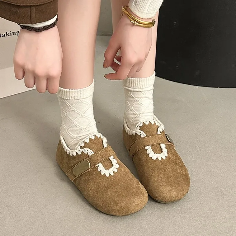 

Fashion Women's Loafers Retro Casual Flat Shoes for Women Comfortable Breathable Full-Coverage Trend Women's Shoes