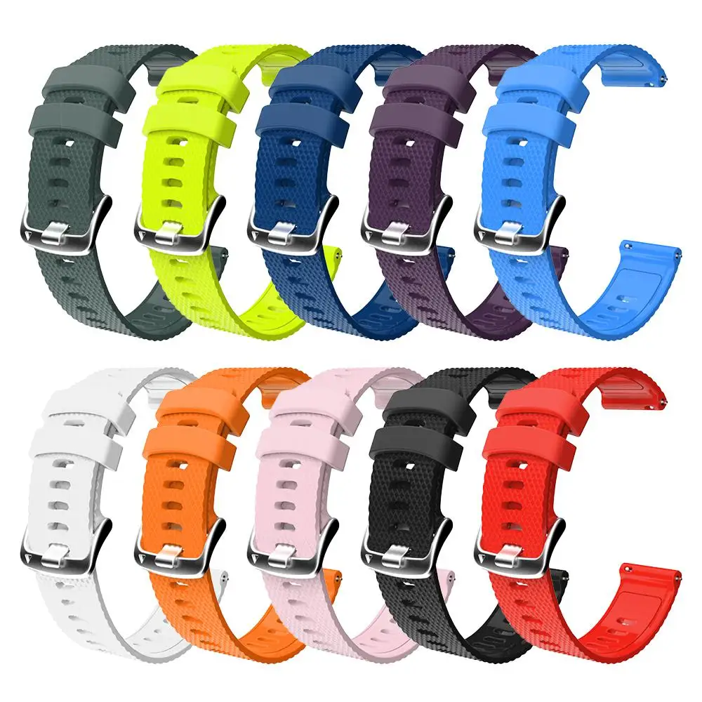 20mm Sport Silicone Watch Band Strap For Garmin Forerunner 245 245M 645 Vivoactive 3 Smart Bracelet Watch Band Colorful Wristban