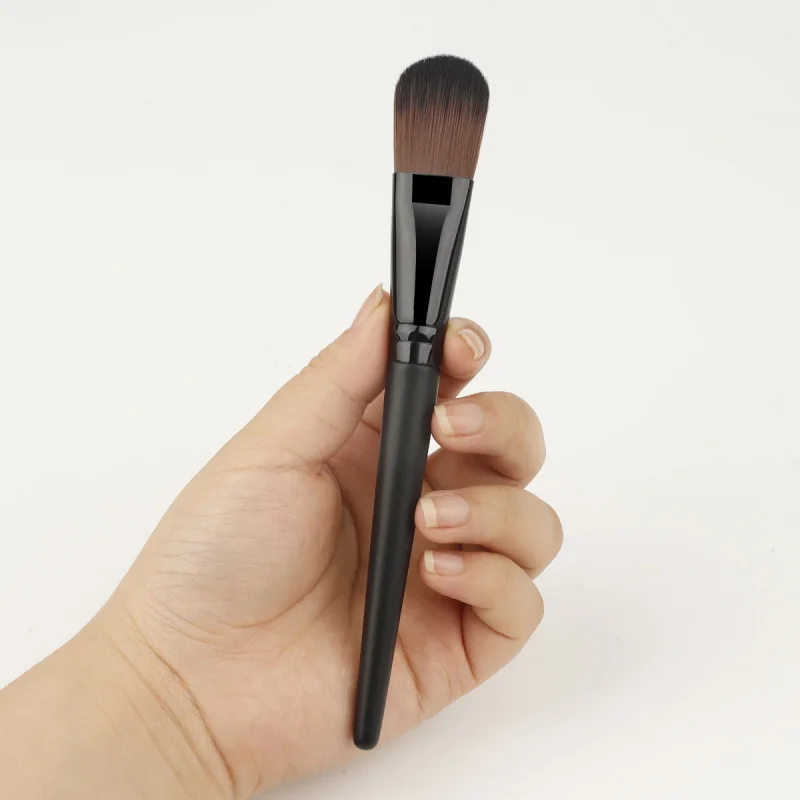 Neuer zungenförmiger Foundation-PinselBBCream Make-up-Pinsel mit Holzgriff, nicht saugfähiges Make-up
